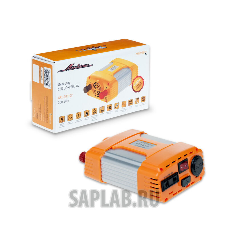 Купить Airline API20002 Инвертор 12В-220В (200Вт)