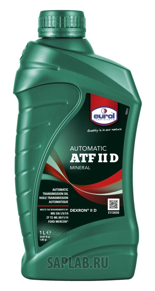 Купить Eurol E1136501L Жидкость для трансмиссий  ATF II D, 1л