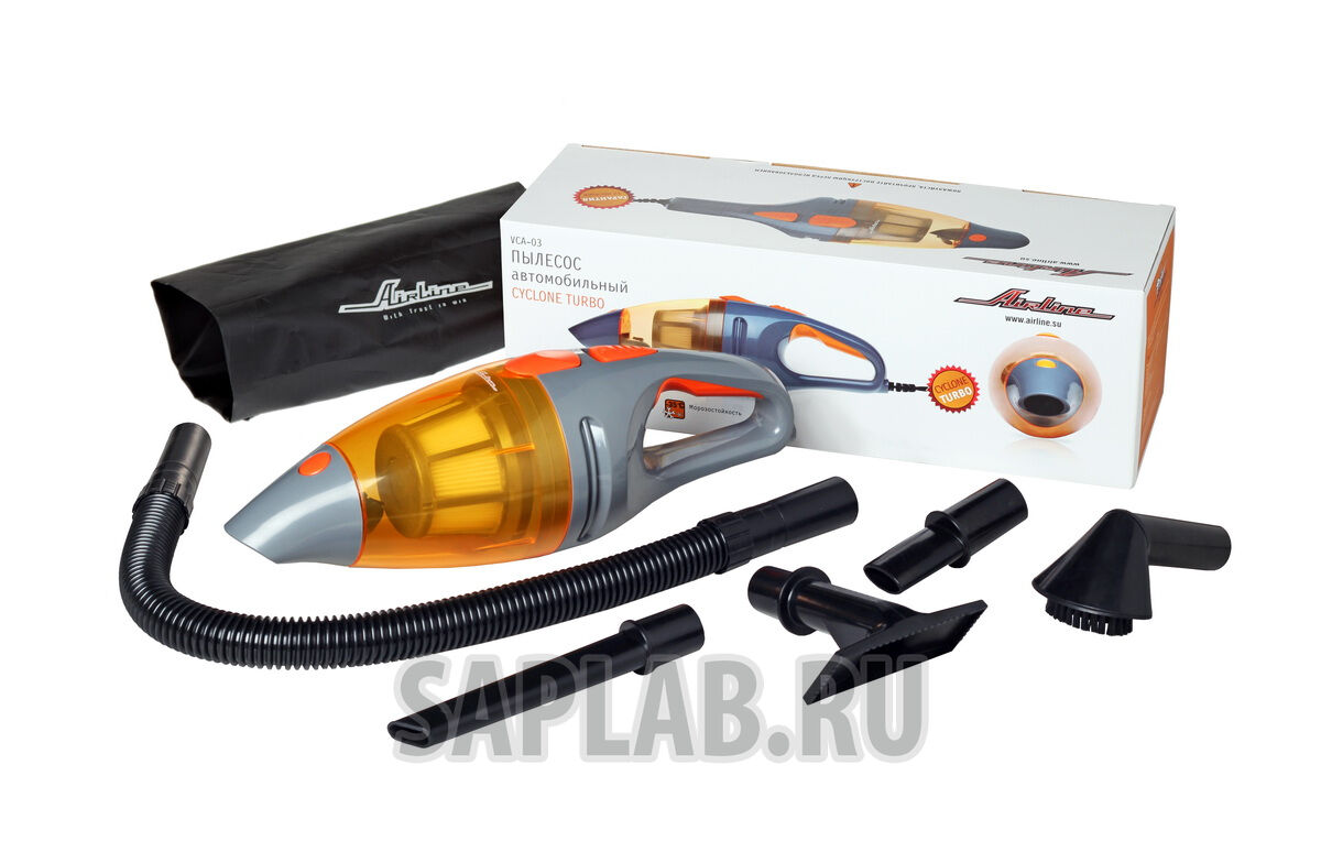 Купить Airline VCA03 Пылесос автомобильный Cyclone Turbo (150Вт/0,5л/6 кПа)