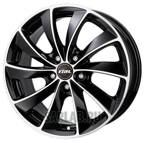 Купить Rial LU75638O131 RIAL LUGANO 7.5X16 5/110 ET38 d65.1 /diamond-black front polished/ OPEL [LU75638O13-1]