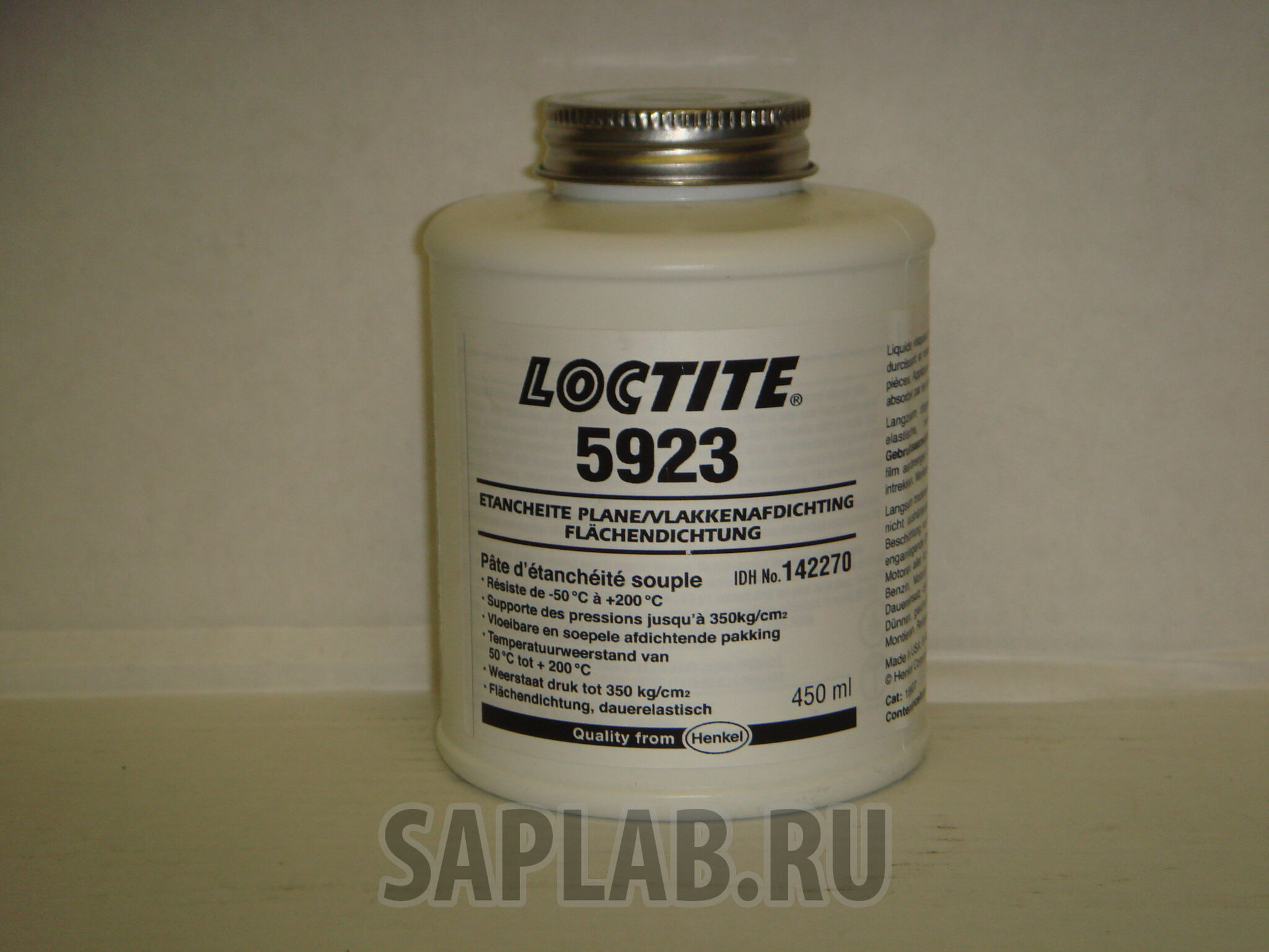 Купить Loctite 142270 Уплотнитель незастывающий кистевой (банка), 450 мл