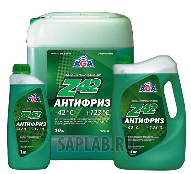 Купить Aga AGA048Z Антифриз,готовый к применению  -42С /зеленый/   1л
