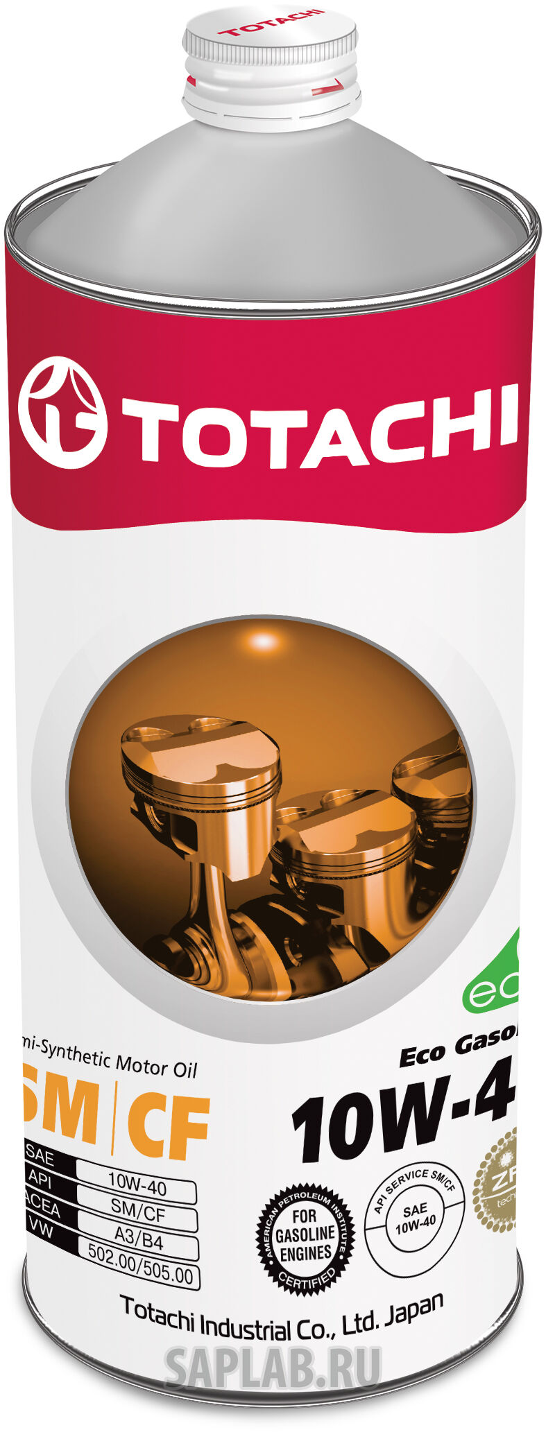 Купить Totachi 4562374690387 Eco Gasoline Semi-Synthetic SM/CF 10W-40, 1л