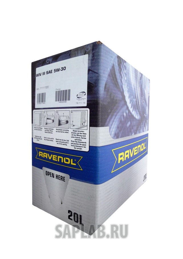 Купить Ravenol 4014835773424 WIV III SAE 5W-30 (20л)