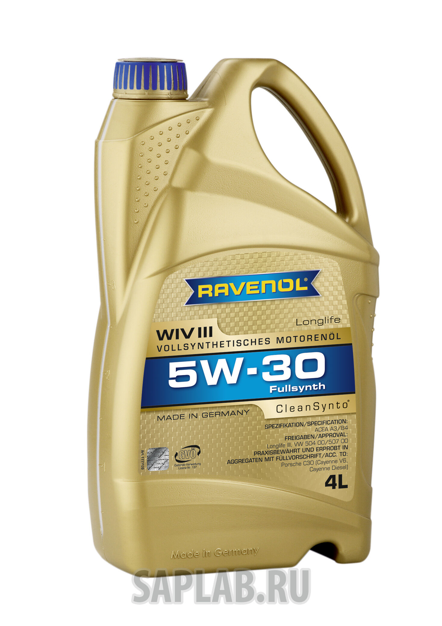 Купить Ravenol 4014835723191 WIV III SAE 5W-30 (4 л) new