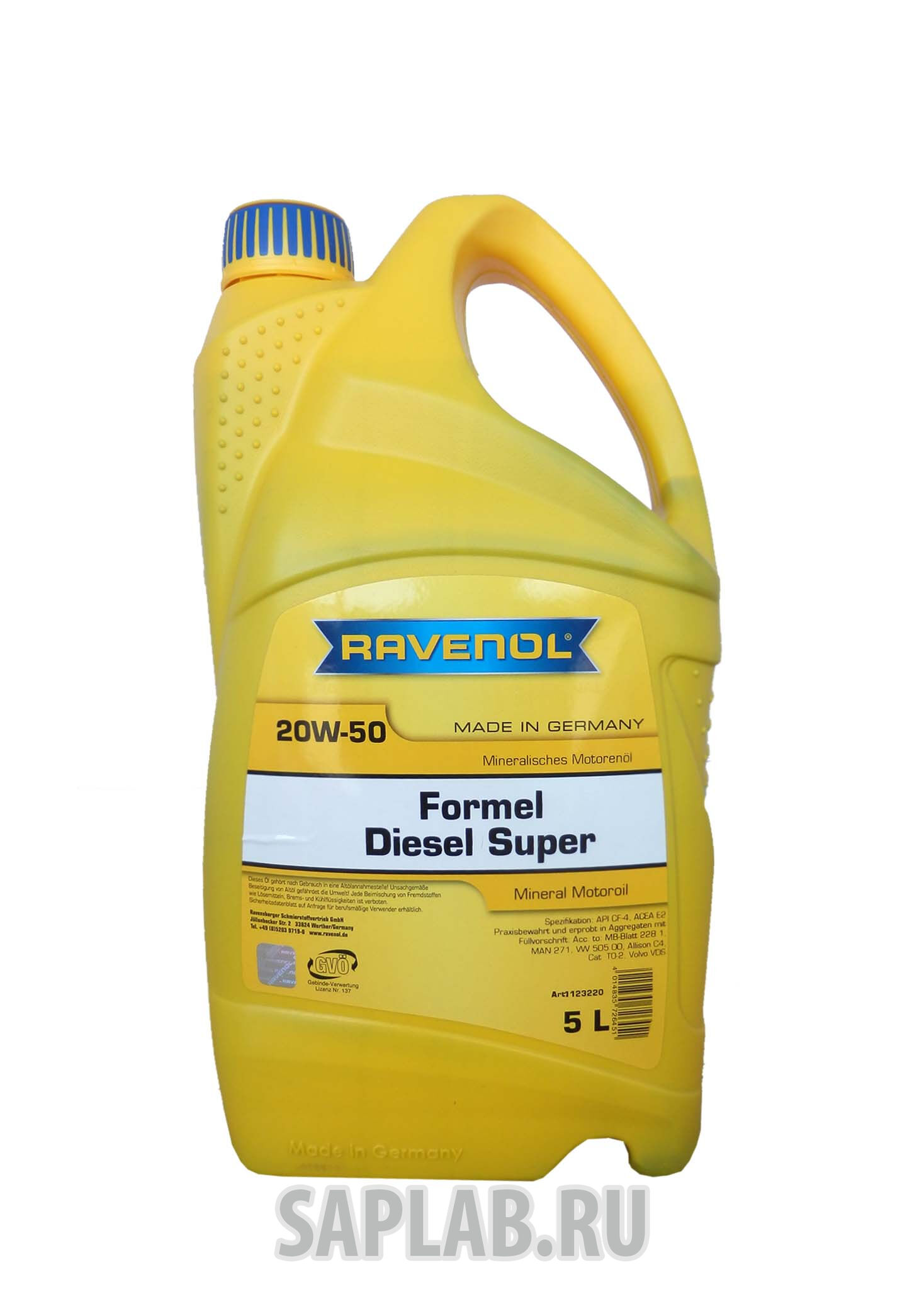 Купить Ravenol 4014835726451 Formel Diesel Super SAE 20W-50