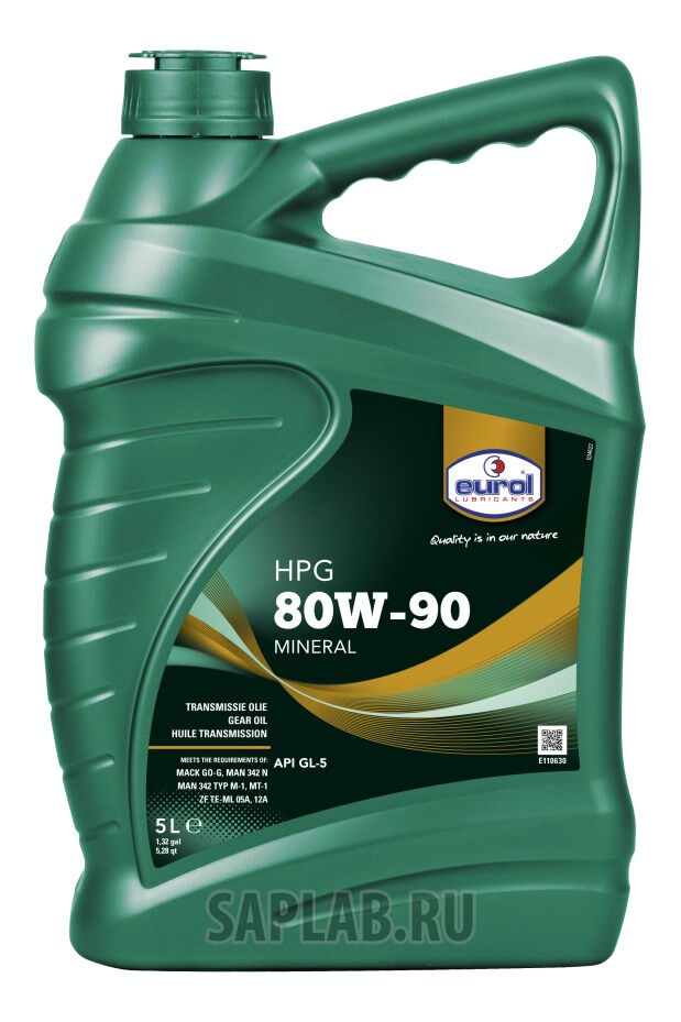 Купить Eurol E1106305L Масло трансмиссионное  HPG SAE 80W-90, 5л
