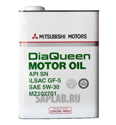 Купить Mitsubishi MZ102701 Dia Queen Motor Oil SAE 5W-30 API SN/GF-5 (4л)