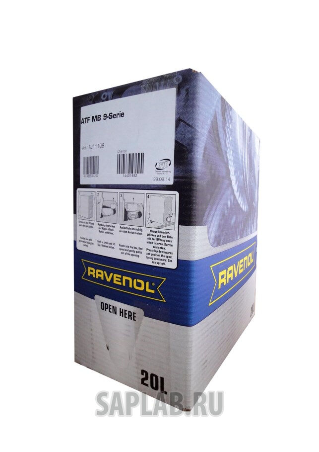 Купить Ravenol 4014835785120 Трансмиссионное масло  ATF MB 9-Serie (20л)