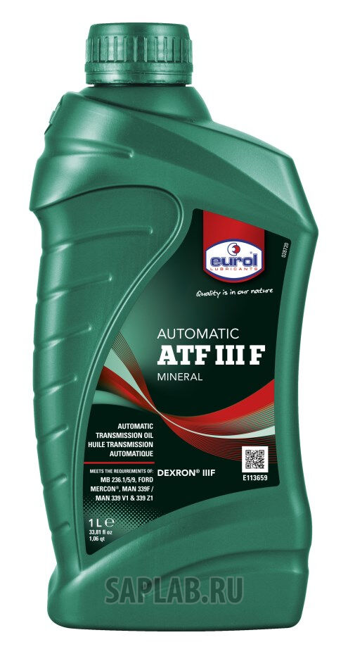 Купить Eurol E1136591L Жидкость для трансмиссий  ATF III F, 1л