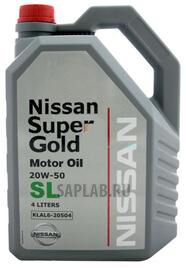Купить Nissan KLAL620504 Super Gold 20W50 SL
