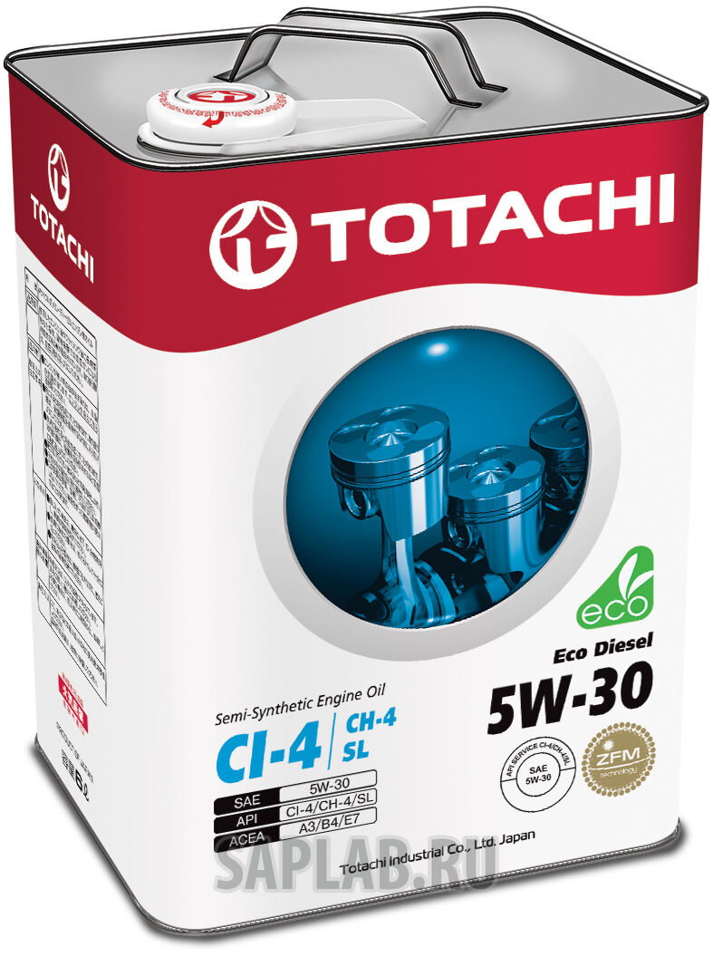 Купить Totachi 4562374690486 Eco Diesel Semi-Synthetic CI-4/CH-4/SL 5W-30, 6л