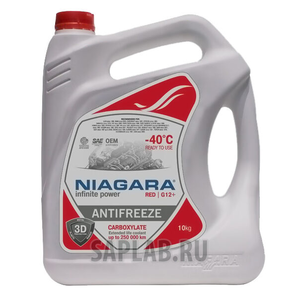 Купить Niagara 001001001012 Антифриз Red G12+ (красный), 10 л
