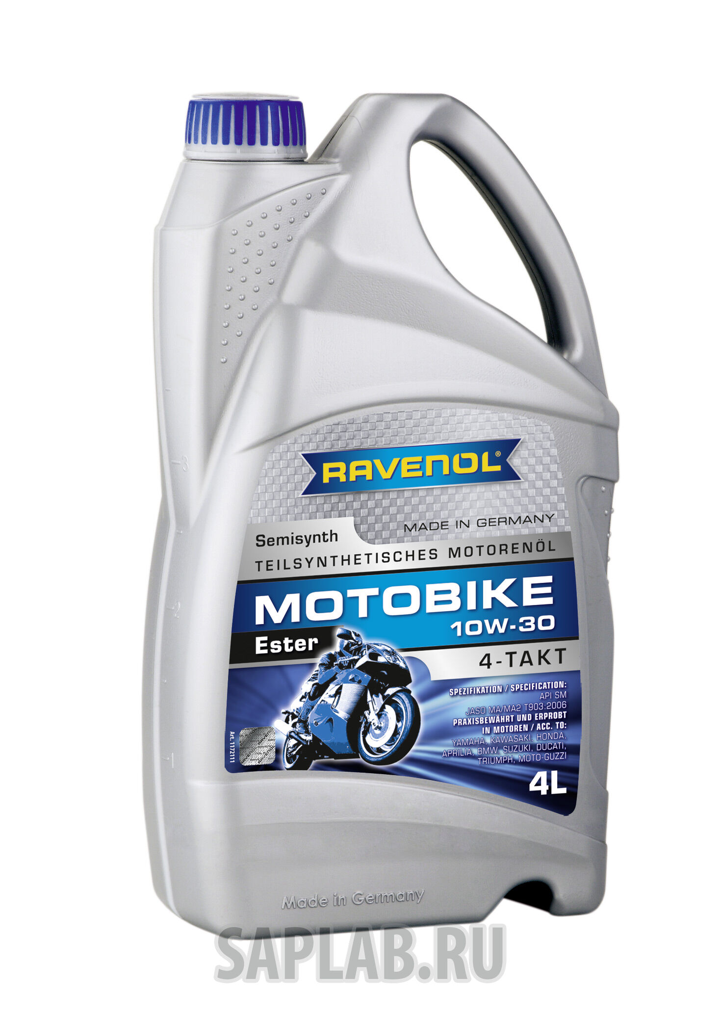 Купить Ravenol 4014835731097 Motobike 4-T Ester 10W-30 (4л) new