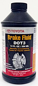 Купить Toyota 0882380010 Тормозная жидкость DOT 3, Brake Fluid, 0.354л