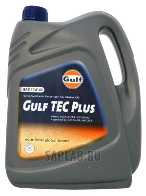 Купить Gulf 8717154951868 Tec Plus 10W-40
