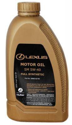 Купить Toyota 0888082790 LEXUS Motor Oil Full Synthetic SM SAE 5W-40 (1л)