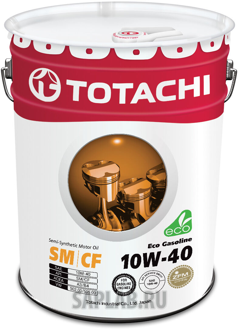 Купить Totachi 4562374690400 Eco Gasoline Semi-Synthetic SM/CF 10W-40, 20л
