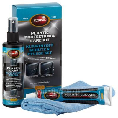 Купить Autosol 01000006 Набор для очистки и защиты пластика, 3 предмета