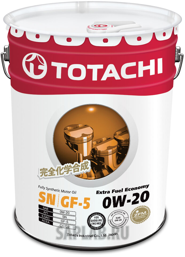 Купить Totachi 4562374690639 Extra Fuel Fully Synthetic SN 0W-20, 20л