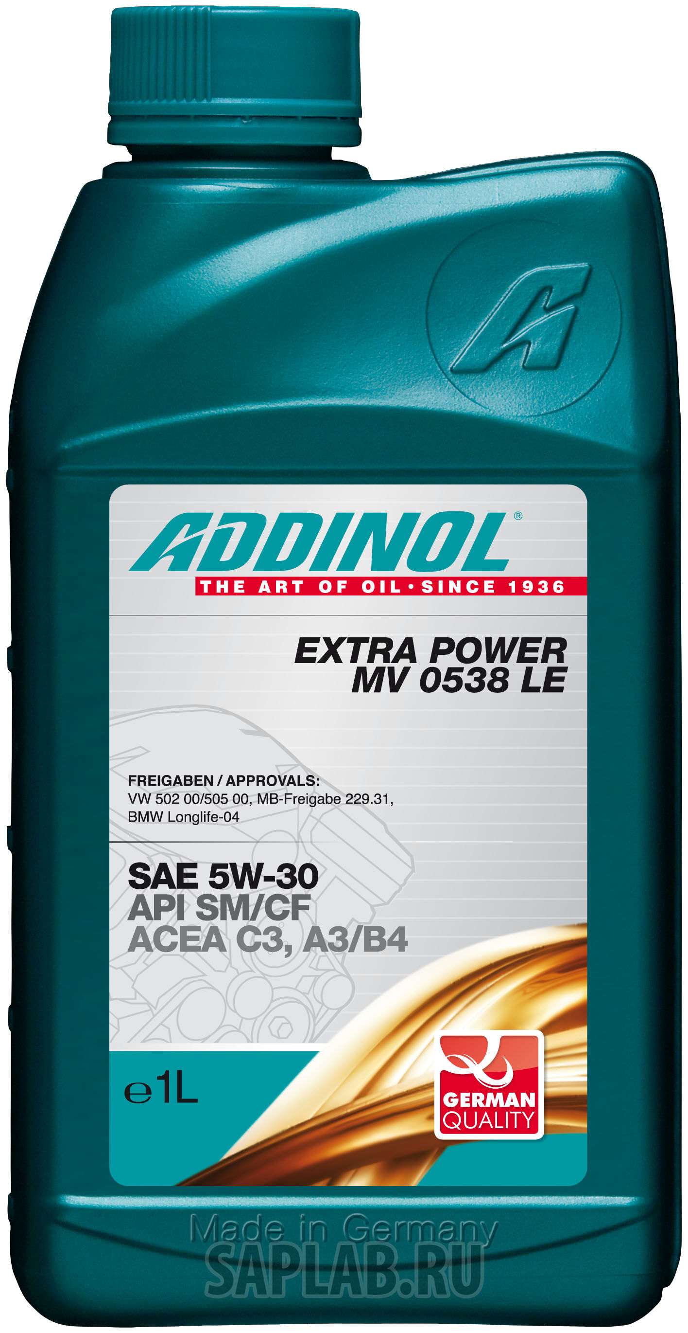Купить Addinol 4014766072191 Extra Power MV 0538 LE 5W-30, 1л