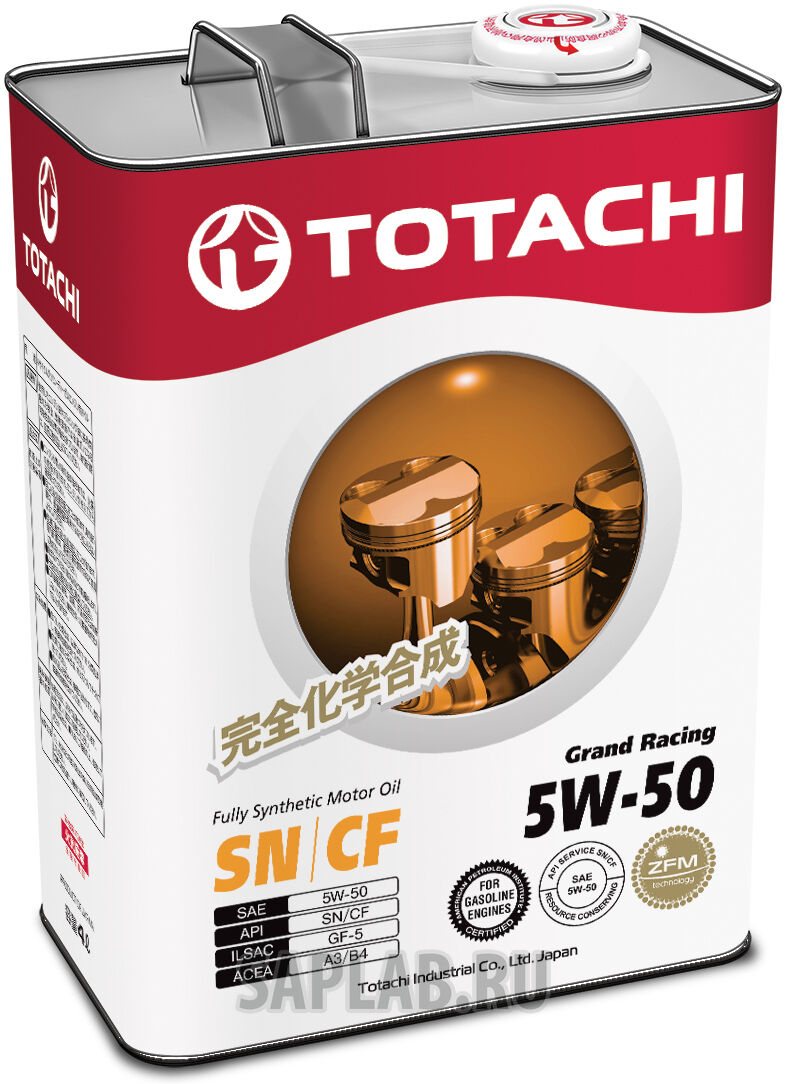 Купить Totachi 4562374690707 Grand Fuel Fully Synthetic SN/CF 5W-50, 4л