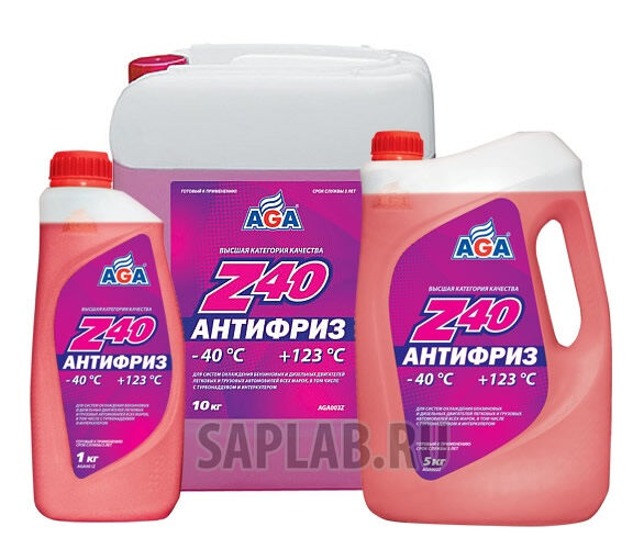 Купить Aga AGA001Z Антифриз готовый  -40C /красный/   1л