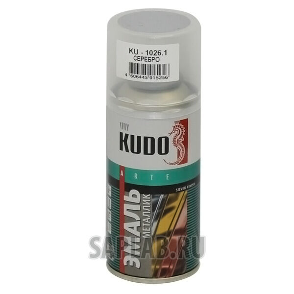 Купить Kudo KU10261 Краска акриловая, универсальная серебро 200 г