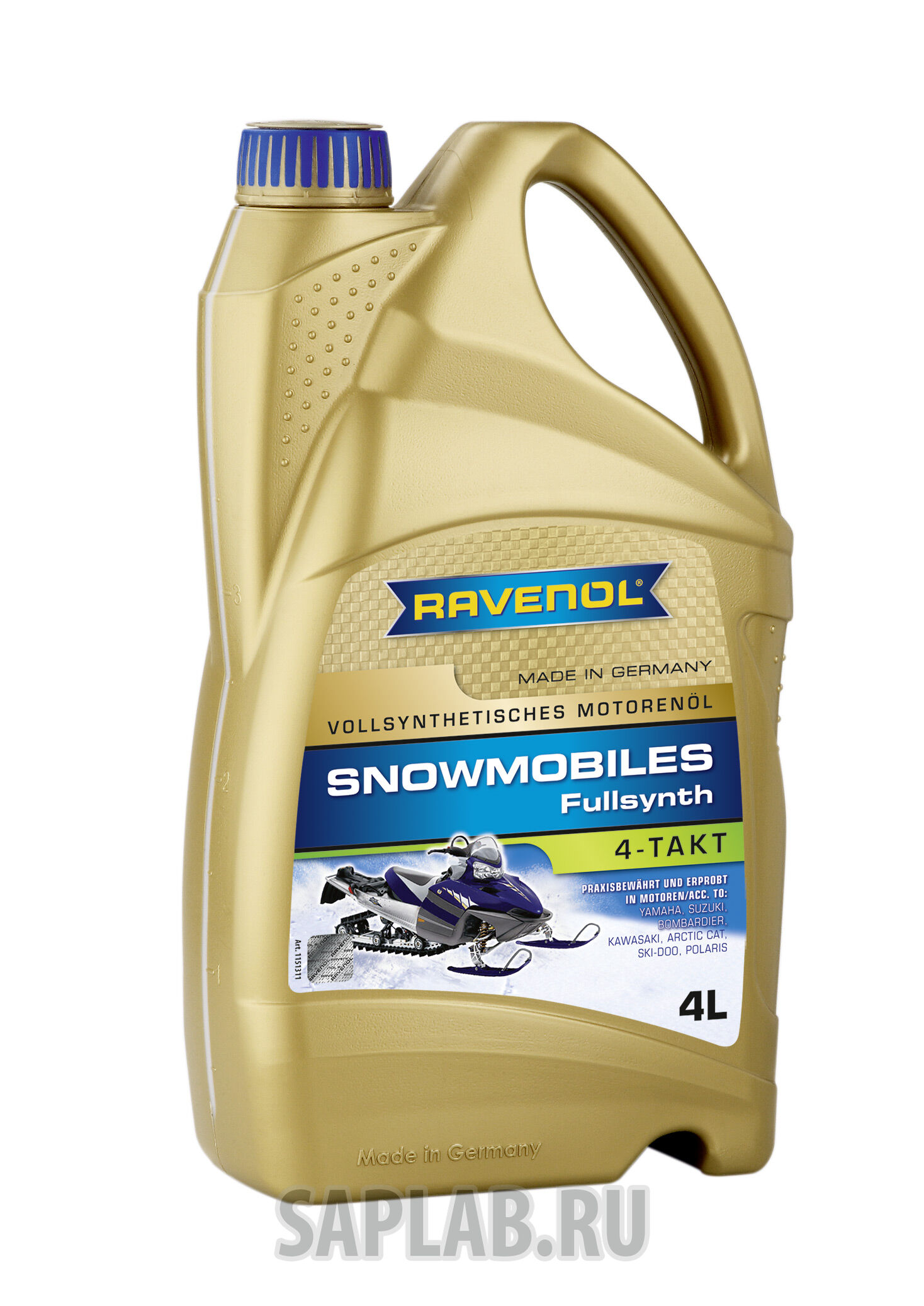 Купить Ravenol 4014835728097 Масло для 4-Такт снегоходов Snowmobiles 4-Takt Fullsynth. (4л) new