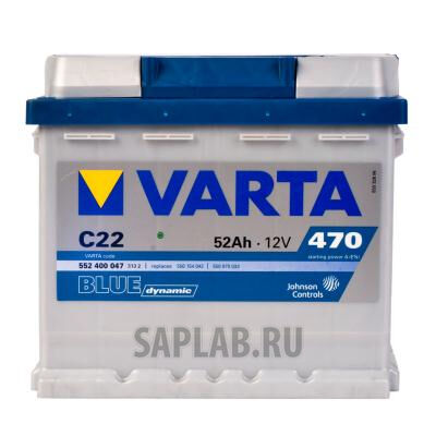 Купить Varta 552400047 Blue Dynamic C22 52/Ч 552400047