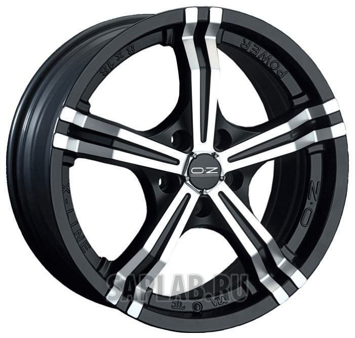 Купить Oz WHS056896 Power 15/6,5 ET18 Matt black + diamond cut