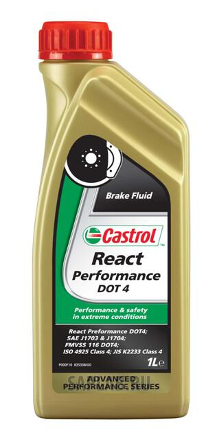 Купить Castrol 15037E Синтетическая тормозная жидкость React Performance, 1л