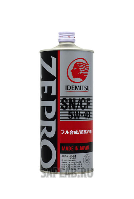 Купить Idemitsu 1849054 Zepro Euro Spec Sn/Cf 5W40 1л