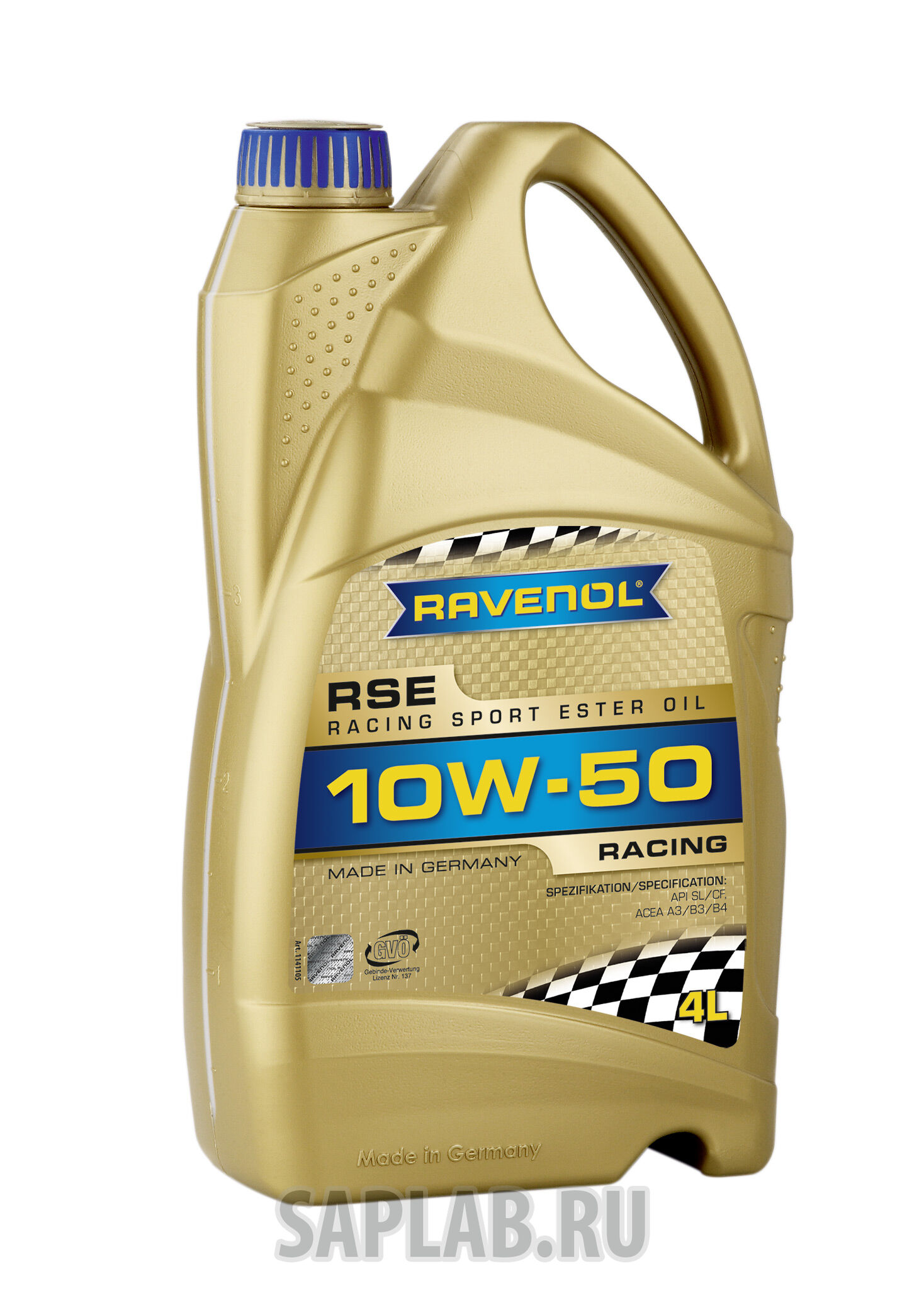 Купить Ravenol 4014835726895 Racing Sport Ester SAE10W-50 ( 4л) new