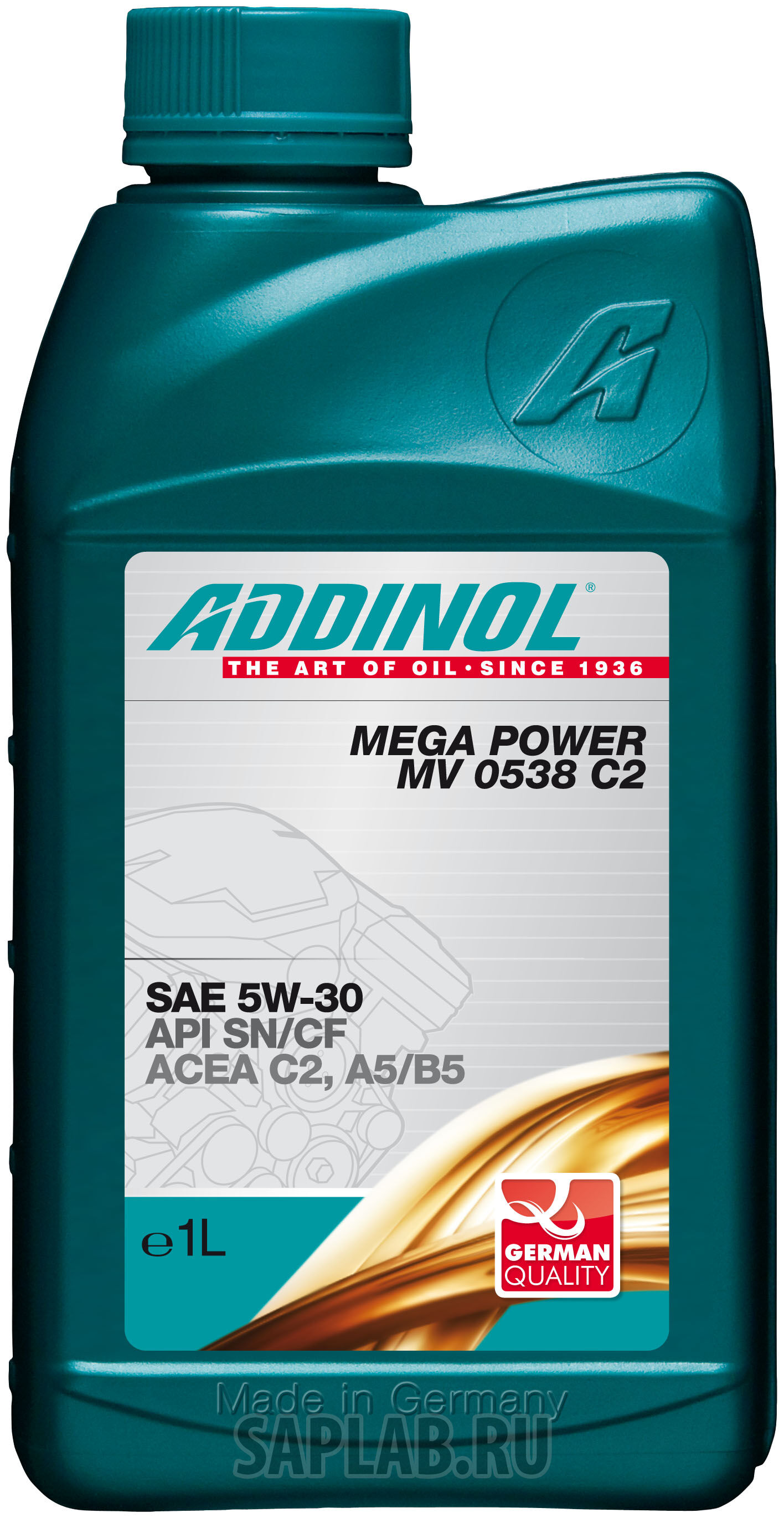 Купить Addinol 4014766241177 Mega Power MV 0538 C2 5W-30, 1л