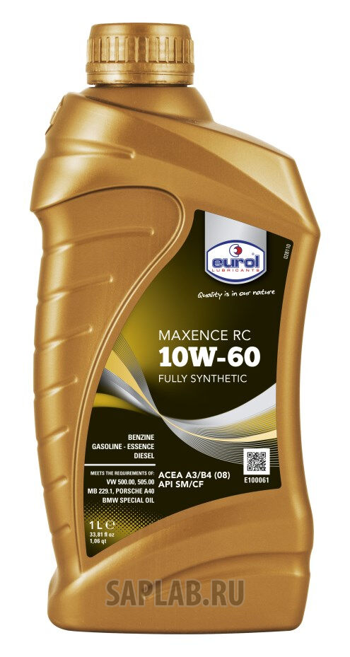 Купить Eurol E1000611L  Maxence RC 10W-60 SM/CF, 1л