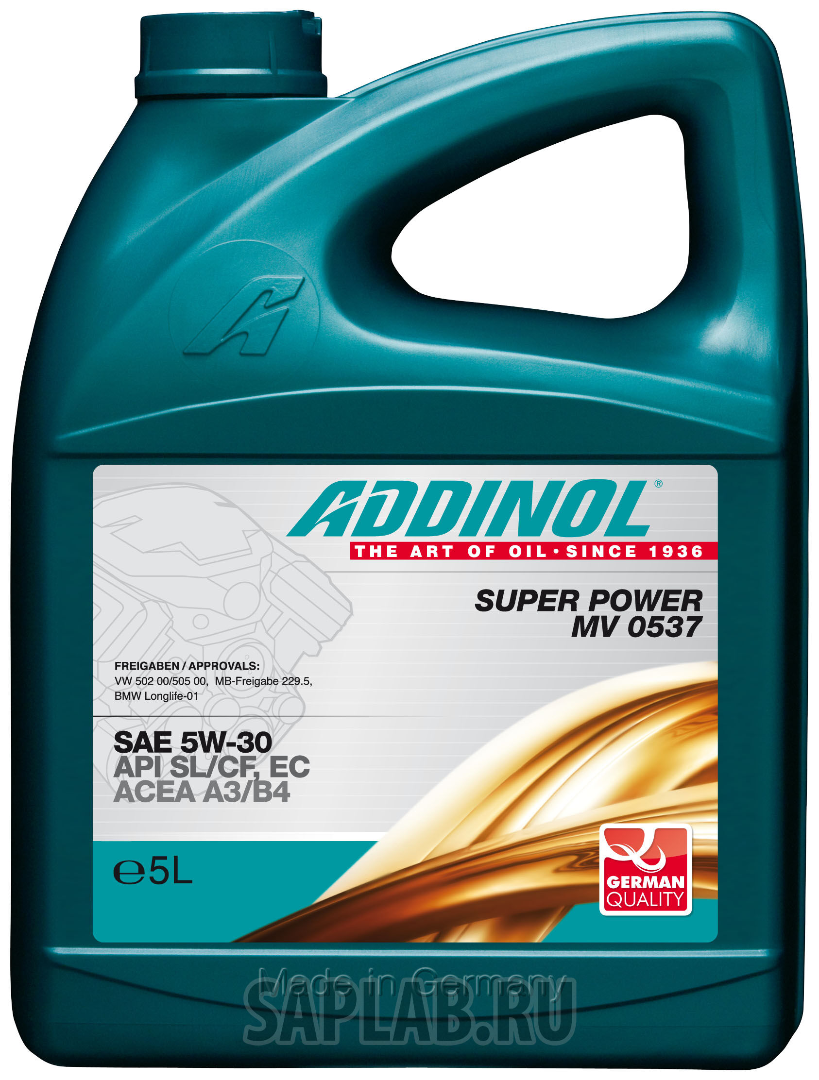 Купить Addinol 4014766240460 Super Power MV 0537 5W-30, 5л