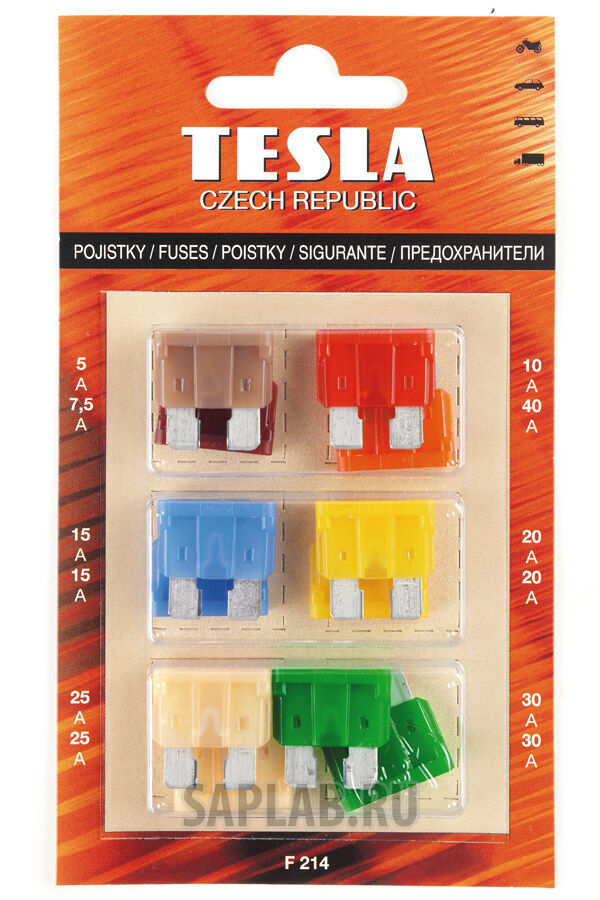 Купить Tesla F214 Предохранители ATO, комплект 12шт.