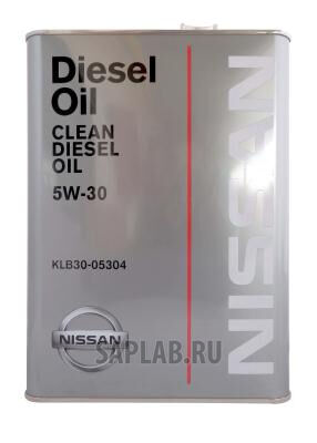 Купить Nissan KLB3005304 Clean Diesel Oil 5W30 DL-1
