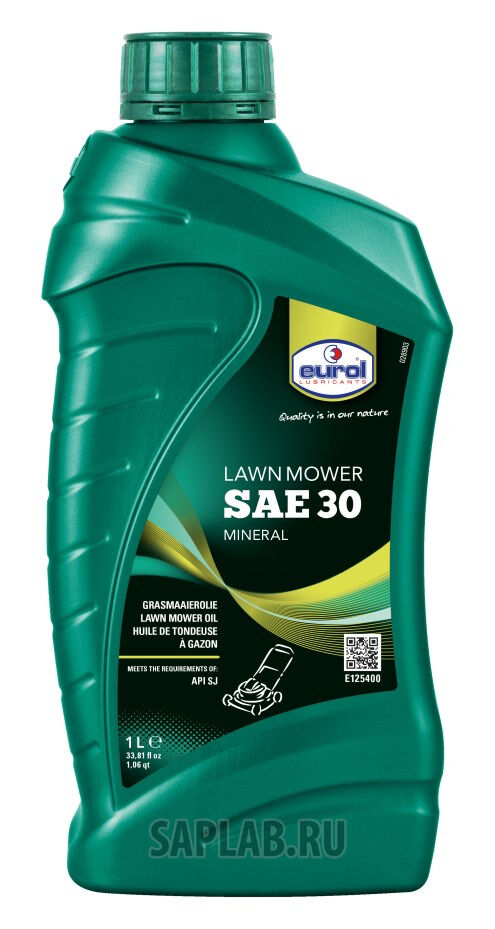 Купить Eurol E1254001L Масло для газонокосилок  Lawn Mower Oil SAE 30 API SJ, 1л