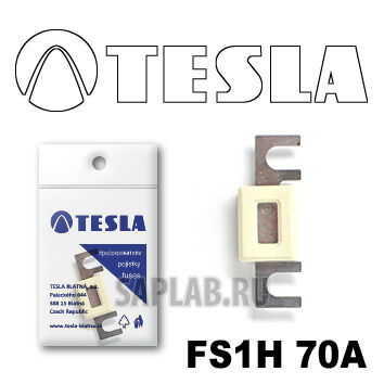Купить Tesla FS1H70A Предохранитель ленточный с изолятором 70А