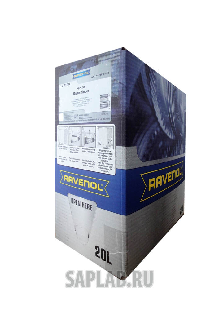 Купить Ravenol 4014835777125 Formel Super Diesel 15W-40 (20л) ecobox