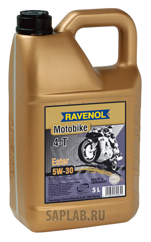 Купить Ravenol 4014835701755 Motobike 4-T Ester 5W-30, 5л