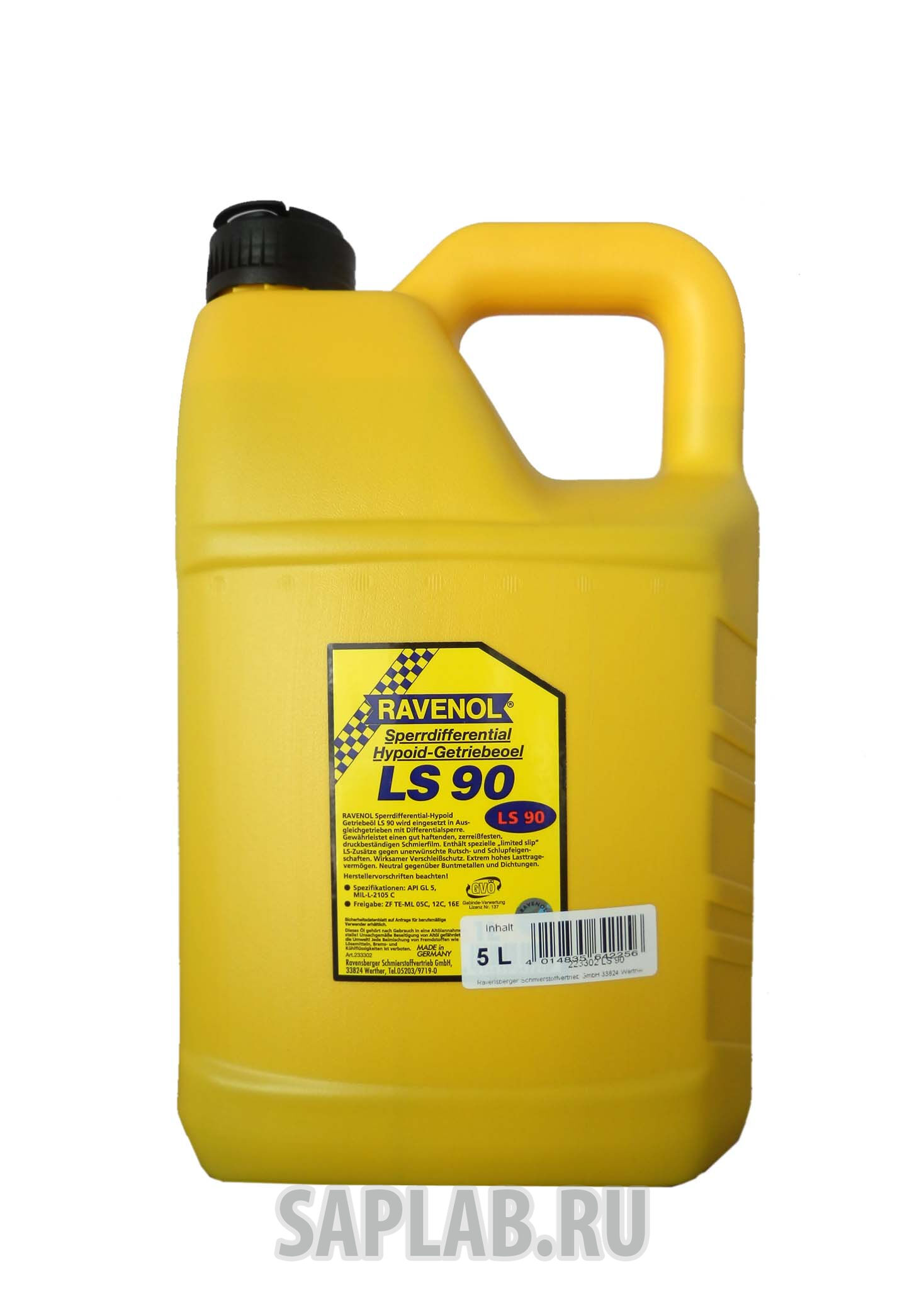 Купить запчасть RAVENOL - 4014835642256 Трансмиссионное масло  Sperrdiff.-Getr.-Oel LS 90 (5л)
