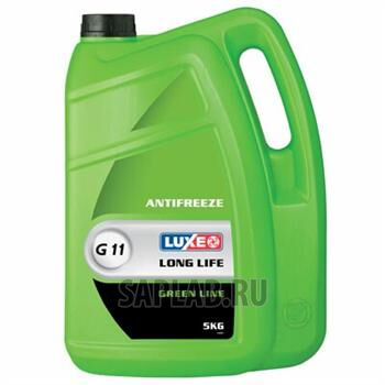 Купить Luxe 666 Антифриз готовый к применению Antifreeze Green Line G11 (5л)
