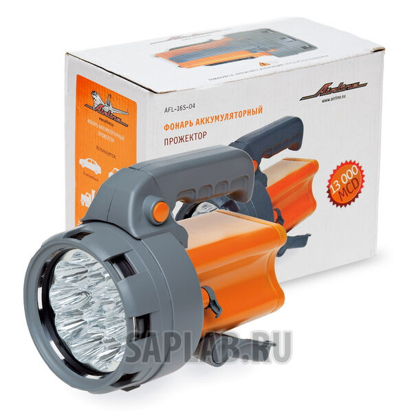 Купить Airline AFL16S04 Фонарь аккум. прожектор LEDx16 (с батареей 6В 2,4Ач)