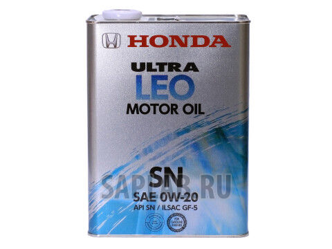 Купить Honda 0821799974 Ultra LEO-SN 0W-20, 4л