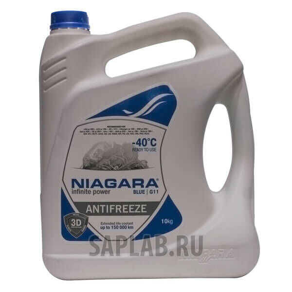 Купить Niagara 001001003012 Антифриз Blue G11 (синий), 10 л
